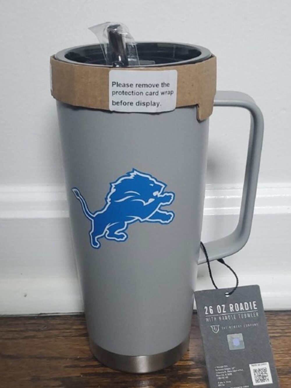 DETROIT LIONS The Memory Company 26oz Roadie With Handle Tumbler